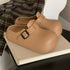 Chunky Buckle Strap Platform Clogs