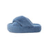 Fuzzy Platform Strap Slippers
