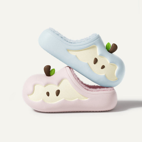 Apple Core Plush Clogs