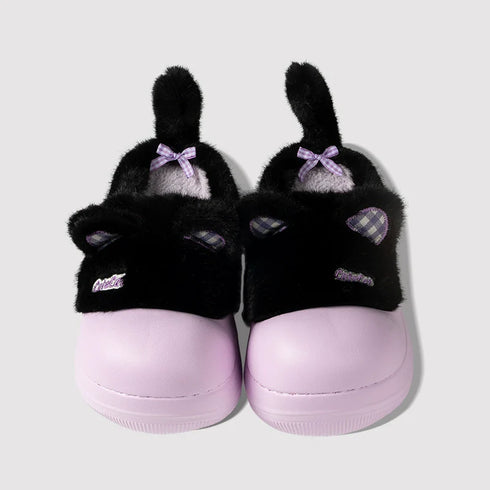 Whimsical Kitty Ears Platform Slippers