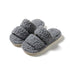 Double-Band Plush Lounge Slippers
