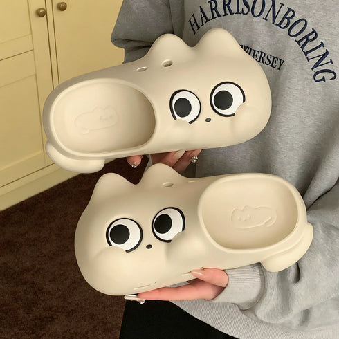 Quirky Big Eyes Cartoon Clogs