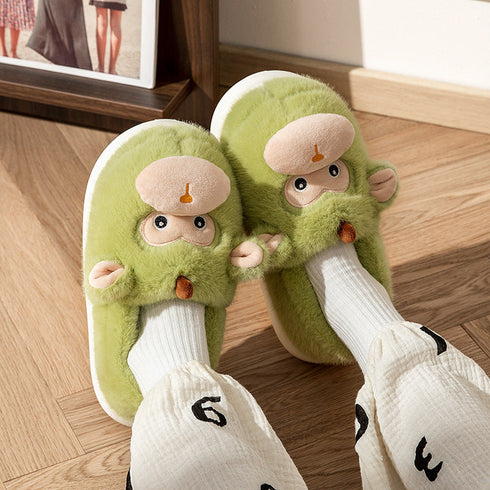 Cheeky Monkey Plush House Slippers