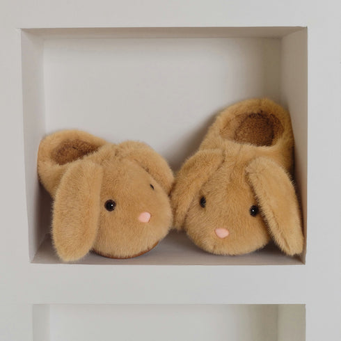 Floppy Bunny Ear Plush Slippers