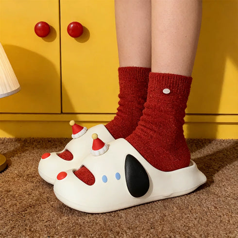 Playful Party Dog EVA Slides