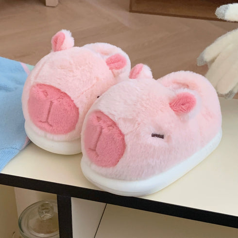 Capybara Plush Snout Home Slippers