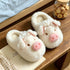 Plush Piggy Snout House Slippers