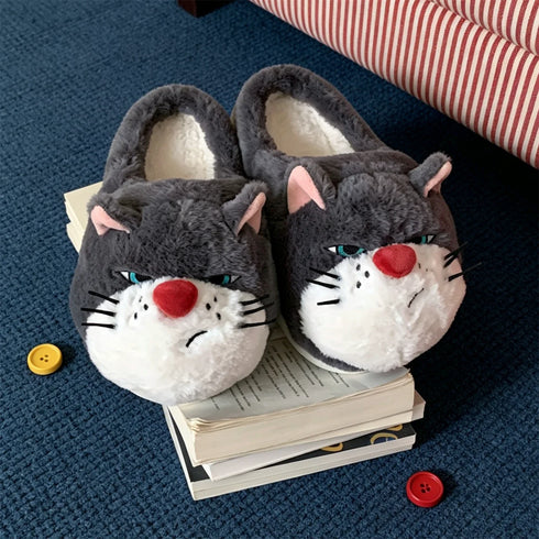 Grumpy Cat Plush Slippers