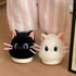 Whiskered Cat Plush slippers