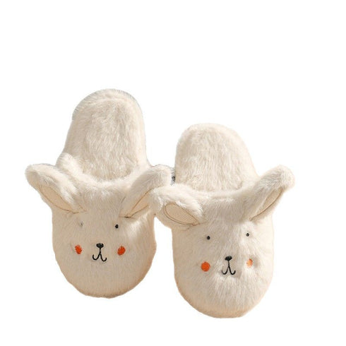 Fuzzy Rabbit Ear Indoor Slippers