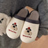 Embroidered Cherry Pup Slippers