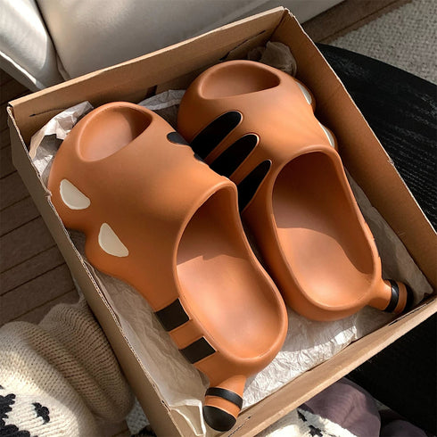 Cartoon Tiger EVA Platform Slides