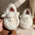 Fuzzy Lamb Animal Plush Slippers