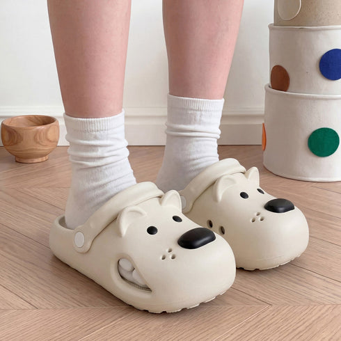 Cheeky Puppy Face Beach Clogs