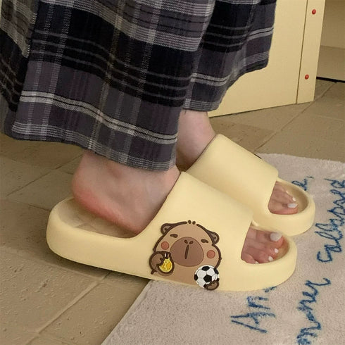 Capybara Soccer Star Soft Slides