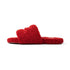 Fuzzy Crown Embroidered Lounge Slides