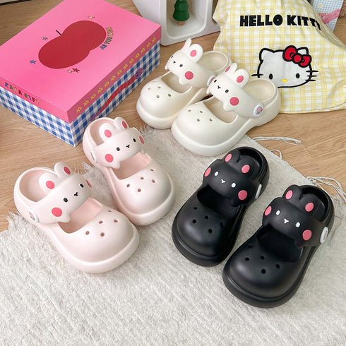 Chunky Bunny Strap Platform Clogs