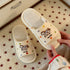 Playful Pony Dot Linen Slides