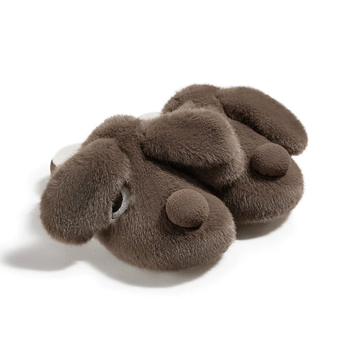 Floppy Ear Dog Plush Slippers