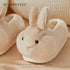 Fuzzy Bunny Ears Plush Slippers