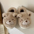 Bear Ears Plush House Slippers