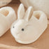 Fuzzy Bunny Ears Plush Slippers