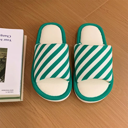 Chic Stripe Waffle Indoor Slides