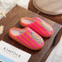 Striped Leopard Plush House Slippers