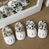 Spotted Cat Paw Fuzzy Slippers