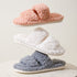 Double-Band Plush Lounge Slippers