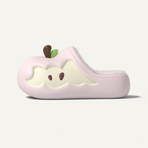 Apple Core Plush Clogs