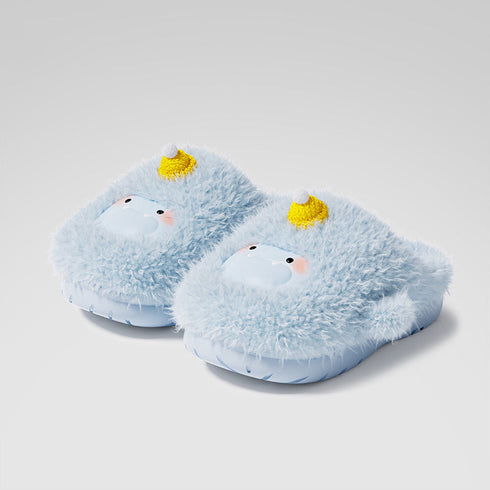Fuzzy Monster Plush Winter Slippers