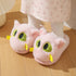 Fluffy Big Eye Kitty Slippers