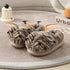 Furry Animal Paw Platform Slippers