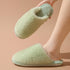 Fuzzy Cocoon Closed-Toe Slippers