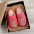 Striped Leopard Plush House Slippers