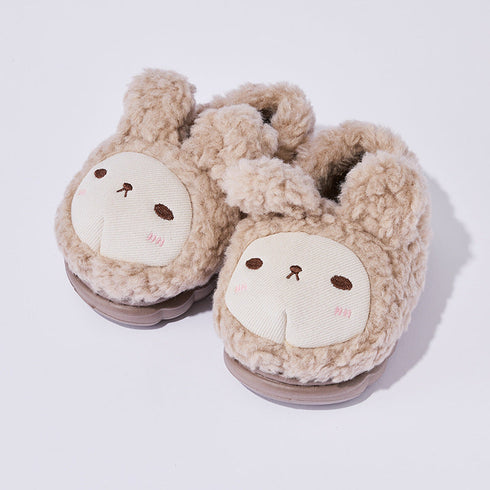 Cozy Bunny Ear Fuzzy Slippers