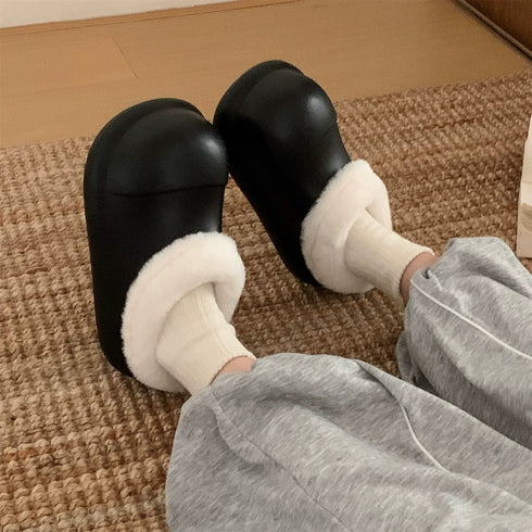 Puffy Shell Lined Winter Clogs