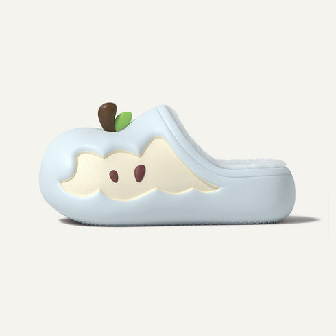 Apple Core Plush Clogs