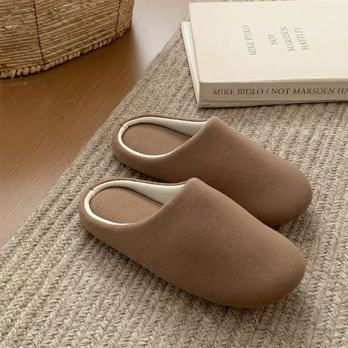Quiet Minimal Closed-Toe Home Slippers