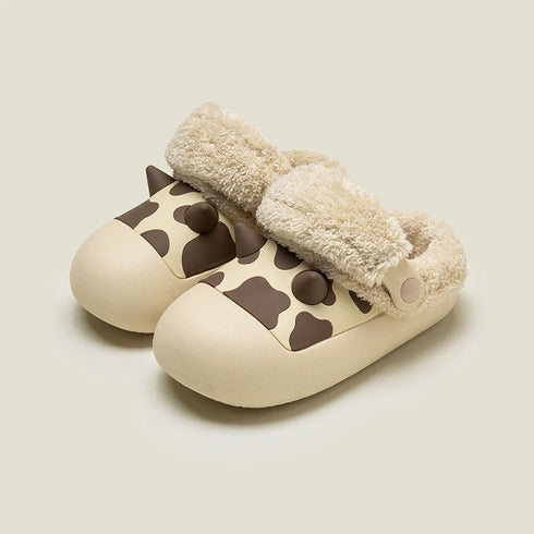 Moo Moo Horned Winter Clogs