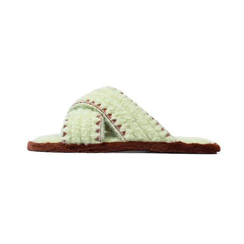 Plush Zigzag Trim Home Slides
