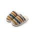 Textured Stripe Plush Home Slippers