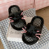 Whiskered Cat Plush House Slippers