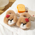 Cherry Puppy Plush House Slippers