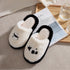 Plush Panda Face Warm Slippers