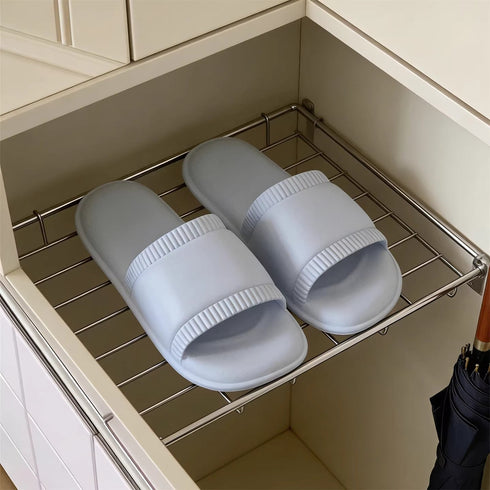 Minimalist Ribbed Soft Shower Slides