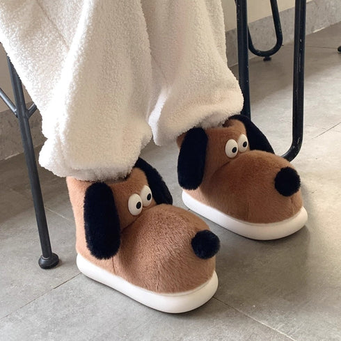 Puppy Face Plush Boots