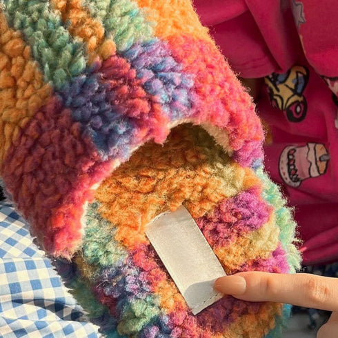 Cloud-Knit Puff Home Slippers