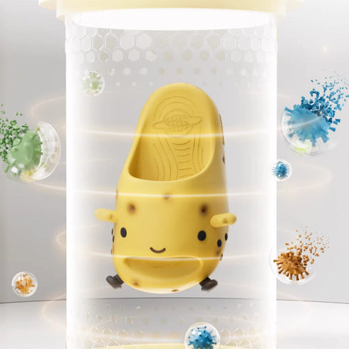 Quirky Potato Character Comfort Slides